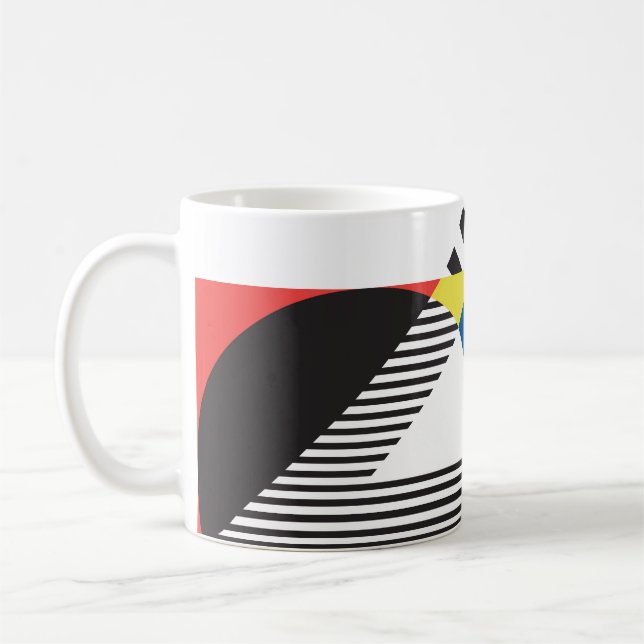 Retro Modern Style Backdesign Kaffeetasse (Links)