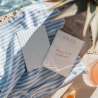 Retro Modern Vintag Blue Bridesmaid Vorschlag Card