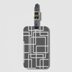 Retro moderne geblichene Schiefer-Quadrate auf Gepäckanhänger