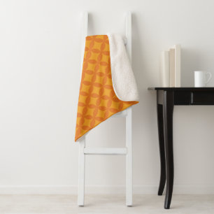 Retro-Moderne Geometrische Orange Sonne im Stil de Sherpadecke