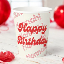 Retro Moderne Minimalistische Blasen Geburtstag