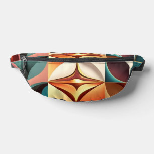 Retro Moderne Sammlung Abstrakter Plätze Bauchtasche