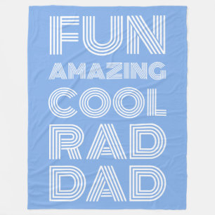 Retro moderne Typografie krasser Papa lustiges Lic Fleecedecke