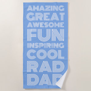 Retro moderne Typografie krasser Papa lustiges Lic Strandtuch