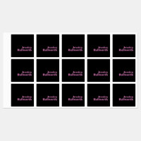 Retro-moderner bearbeitbarer Text | Schwarz & Pink