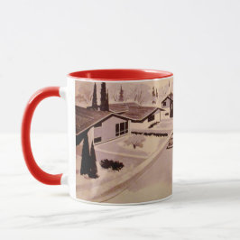 Retro moderner Entwurf - i-Liebe MCM 11 Unze-Tasse Tasse