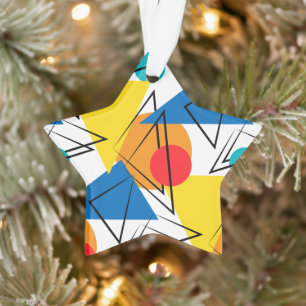 Retro Modernes geometrisches Muster Ornament