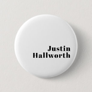Retro modernes minimalistisches Namens- oder Gesch Button