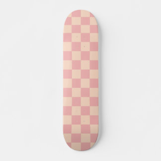 Retro Modernes Prüfmuster rosa Creme Skateboard