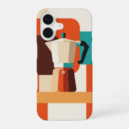 Retro Moka Pot iPhone 16 Hülle