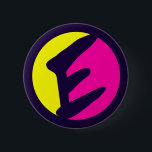 RETRO MONOGRAMM SCHREIBEN E BUTTON<br><div class="desc">Retro-Monogramm-Buchstaben E.</div>