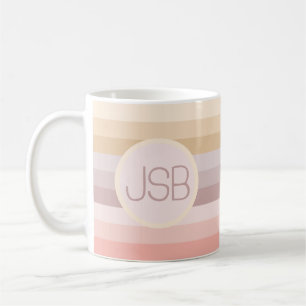 Retro-Monogramm-Tasse Kaffeetasse