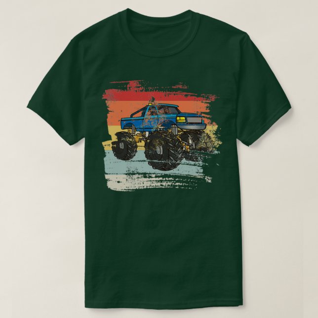 Retro-Monster-LKW 5 T-Shirt (Design vorne)