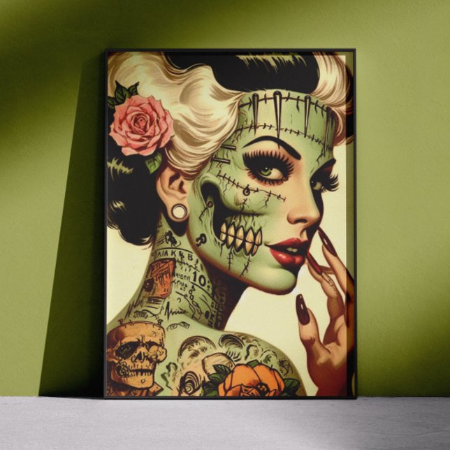 Retro-Monster Pin-up Poster (Von Creator hochgeladen)