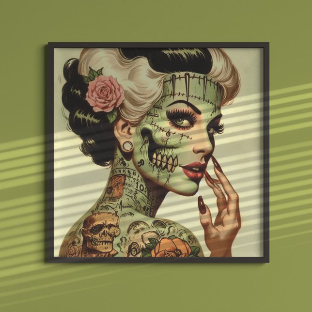 Retro-Monster Pin-up Poster (Von Creator hochgeladen)
