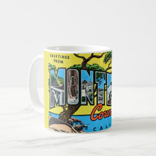 Retro Monterey Landkreis CA Grußveranstaltung Tass Kaffeetasse
