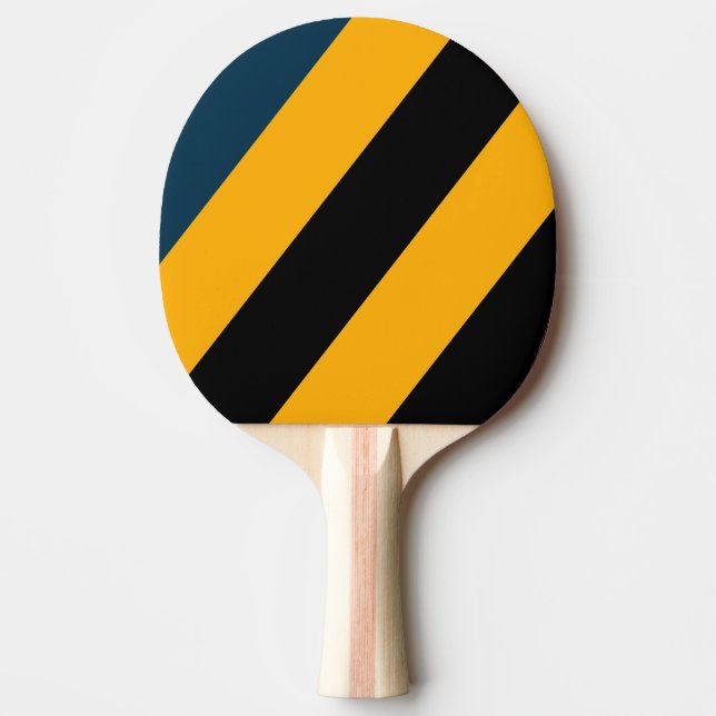 Retro Moonlit Tide Bold Stripes Tischtennis Schläger (Vorderseite)