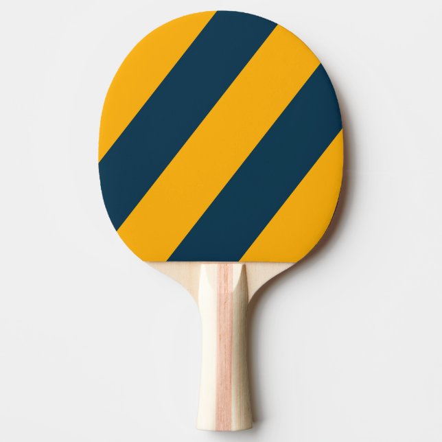 Retro Moonlit Tide Drei fette Streifen Tischtennis Schläger (Vorderseite)