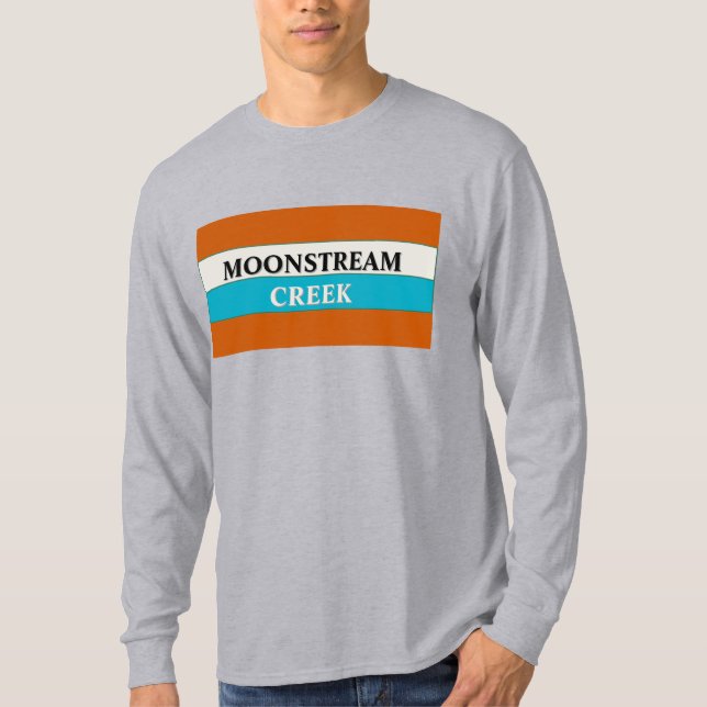 Retro "Moonstream Creek" Long Sleeve T - Shirt (Vorderseite)