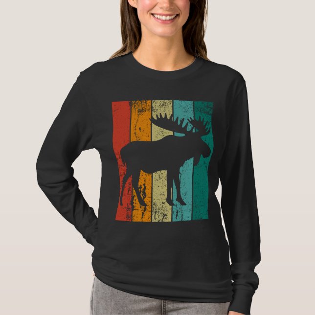 Retro Moose T-Shirt (Vorderseite)