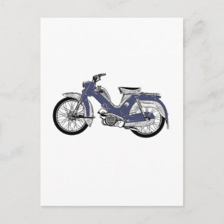 Retro Moped Tunturi Postkarte