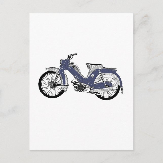 Retro Moped Tunturi Postkarte (Vorderseite)