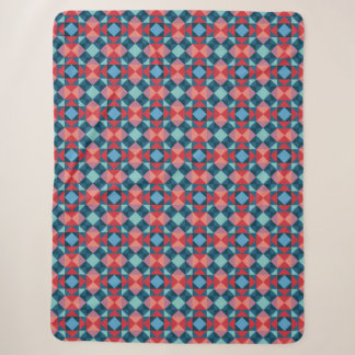 Retro-Mosaikfliesen-Geometriedruck Sherpadecke
