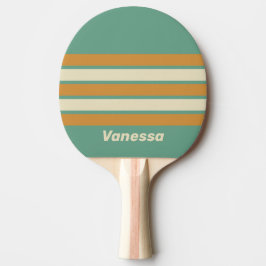 Retro Moss Across Striping with Name Tischtennis Schläger