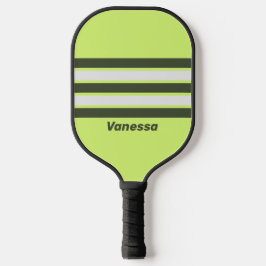 Retro Moss Fade durch Strichen mit Name Pickleball Schläger