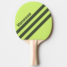 Retro Moss Fade Three Angled Striping with Name Tischtennis Schläger