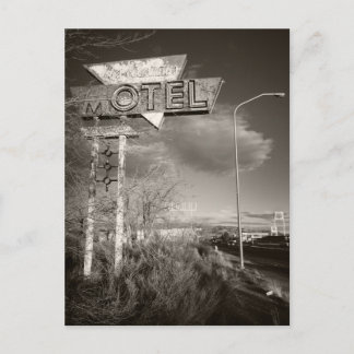Retro Motel Postkarte