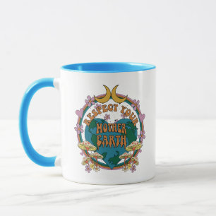 Retro Mother Earth Graphic der 70er Tasse