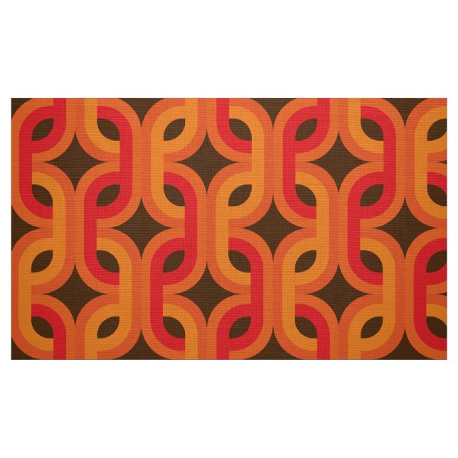 rétro motif audacieux de tissu SANS COUTURE (Fat Quarter)
