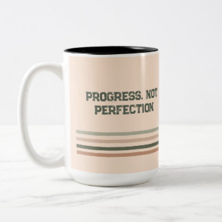 Retro-Motivations-Kaffeetasse – Personalisierter N Zweifarbige Tasse