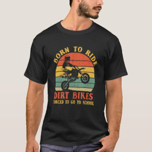 Retro Motocross Kids fahren trocken Fahrräder gezw T-Shirt