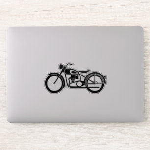 Retro Motorbike Lover Cadeau Idea autocollant