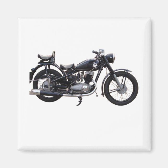 Retro-Motorrad Magnet (Vorne)