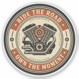 Retro-Motorrad-Motor-Emblem-Stil Aufkleber