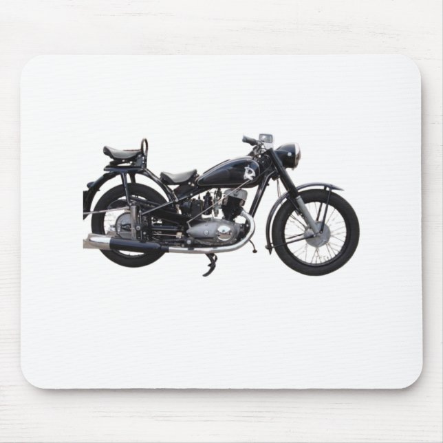 Retro-Motorrad Mousepad (Vorne)