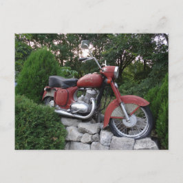 Retro Motorrad Postkarte