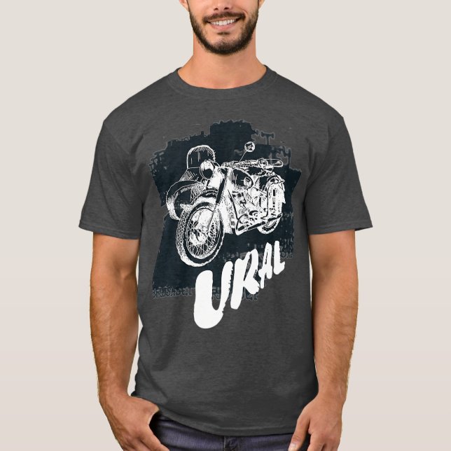 Retro Motorrad    UralVintage Sidecar Premium T-Shirt (Vorderseite)