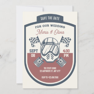 Retro-Motorradrennen Save The Date
