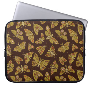 Retro-Motten der 1970er Laptopschutzhülle