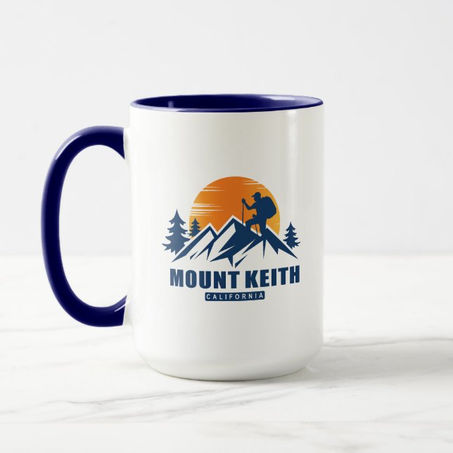 Retro Mount Keith Wandern T - Shirt Tasse (Links)