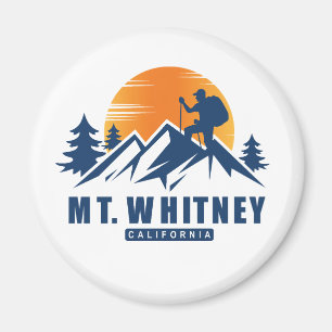 Retro Mount Whitney Hike T - Shirt Magnet