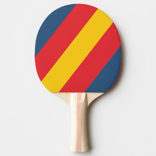 Retro Mountain Bold Stripes Tischtennis Schläger (Vorderseite)