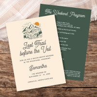 Retro Mountain Camp Bachelorette Itinerary Weekend