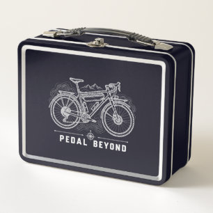 Retro-Mountainbike-Abenteuer Metall Brotdose