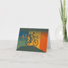 Retro-Mountainbiker-Herzschlag