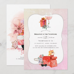 Retro Movie Christmas Party Einladung